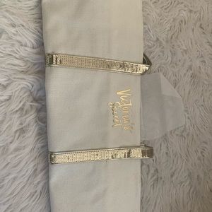 White and gold VS tote